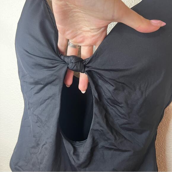 Andie black Santorini twist keyhole one piece swimsuit NEW XL - Picture 4 of 11